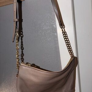 MICHAEL Michael Kors Taupe Leather Shoulder Bag